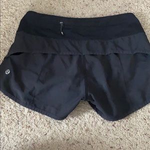 Black Lululemon Speed Short